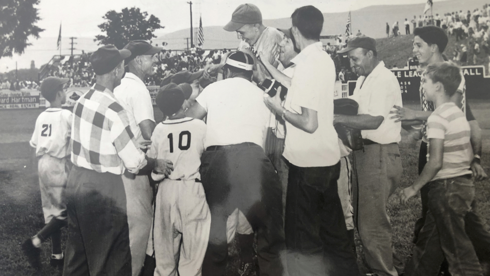Monongahela Mighty Mites celebrate after winning the Little League State Championship 1952 (Photo Credit - Little League Baseball)
